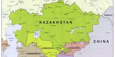 Uzbekistana rusije mapu